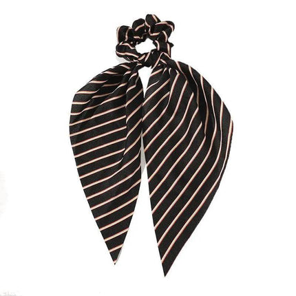 Chiffon Ponytail Scarf Bow Elastic Hair Rope Tie Scrunchies Ribbon Hairtie Bands - Aimall