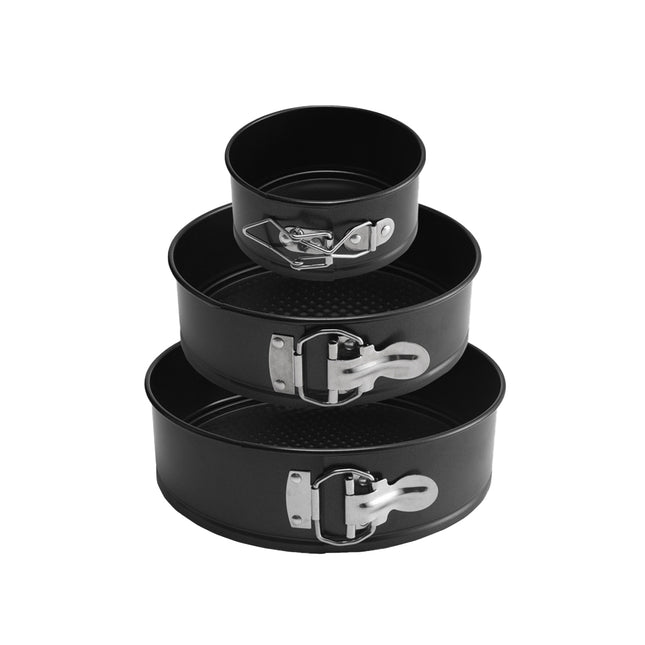 3PCS Removable Bottom Springform Baking Pan Set for DIY Dessert Makin 4/7/9Inch