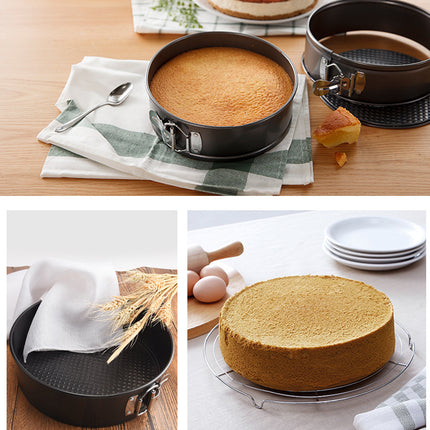 3PCS Removable Bottom Springform Baking Pan Set for DIY Dessert Makin 4/7/9Inch