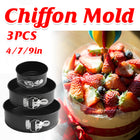 3PCS Removable Bottom Springform Baking Pan Set for DIY Dessert Makin 4/7/9Inch