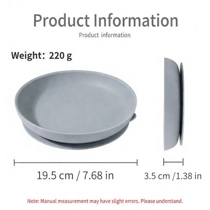 Silicone Suction Dining Plate Fork Spoon Set