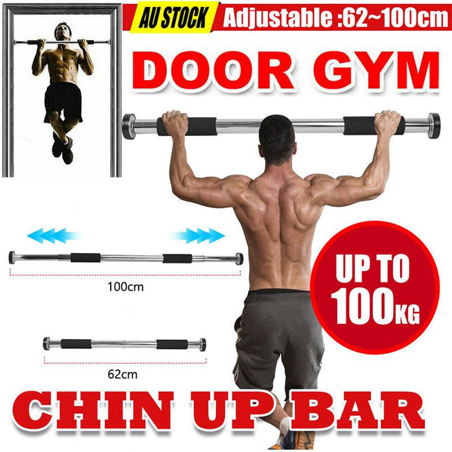 Door Chin Up Bar Portable Pull Up Doorway Home Gym Workout Fitness Abs Exercise - Aimall
