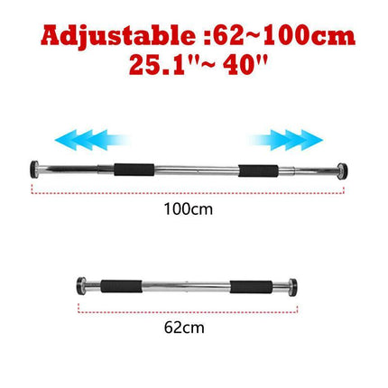 Door Chin Up Bar Portable Pull Up Doorway Home Gym Workout Fitness Abs Exercise - Aimall