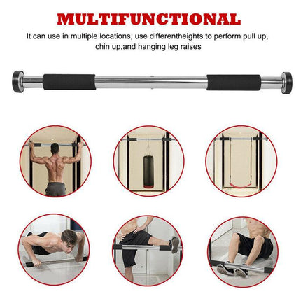 Door Chin Up Bar Portable Pull Up Doorway Home Gym Workout Fitness Abs Exercise - Aimall