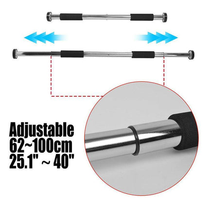 Door Chin Up Bar Portable Pull Up Doorway Home Gym Workout Fitness Abs Exercise - Aimall