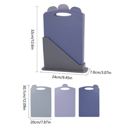 3pcs Classified Cutting Boards Set for Meat Vegetable Fruit Kitchen Food