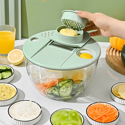 Multi-Function Home Vegetable Fruit Dehydrator Slicer Shredder Salad Spinner