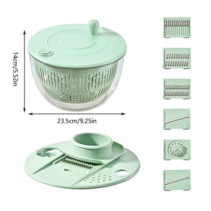 Multi-Function Home Vegetable Fruit Dehydrator Slicer Shredder Salad Spinner
