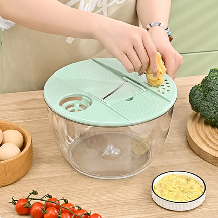 Multi-Function Home Vegetable Fruit Dehydrator Slicer Shredder Salad Spinner