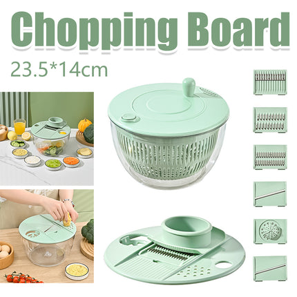 Multi-Function Home Vegetable Fruit Dehydrator Slicer Shredder Salad Spinner
