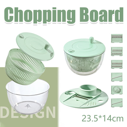 Multi-Function Home Vegetable Fruit Dehydrator Slicer Shredder Salad Spinner