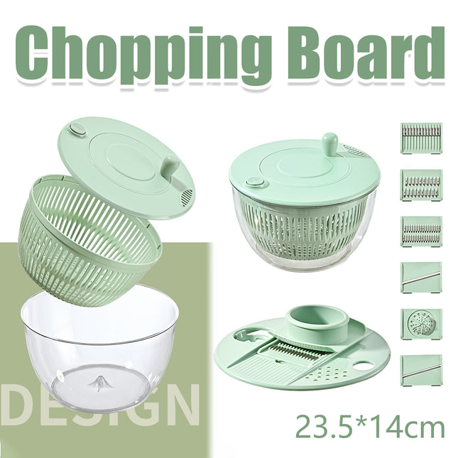 Multi-Function Home Vegetable Fruit Dehydrator Slicer Shredder Salad Spinner