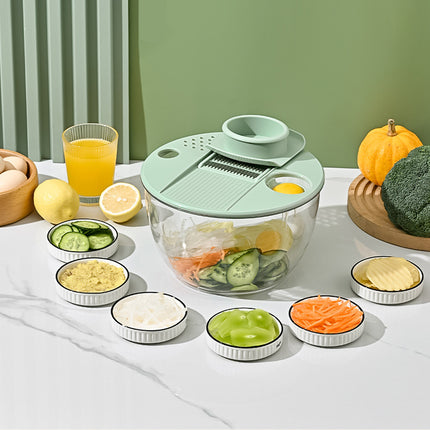 Multi-Function Home Vegetable Fruit Dehydrator Slicer Shredder Salad Spinner