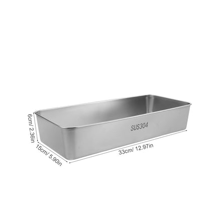 304 Stainless Steel Chopstick Baskets with Lids 2 Pack