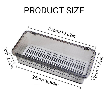 2PCS Chopsticks Box with Lid Dustproof Storage Container for Tea Set Cosmetic