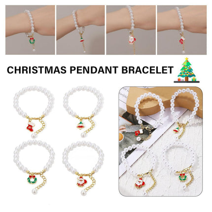 Faux Pearl Bracelet for Women Christmas Gift Adjustable Fashion Jewellery