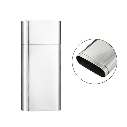 Portable Stainless Steel Cigar Case 2Style Travel Humidor Outdoor Storage Case