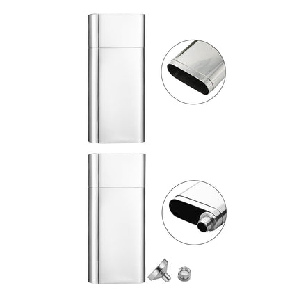 Portable Stainless Steel Cigar Case 2Style Travel Humidor Outdoor Storage Case