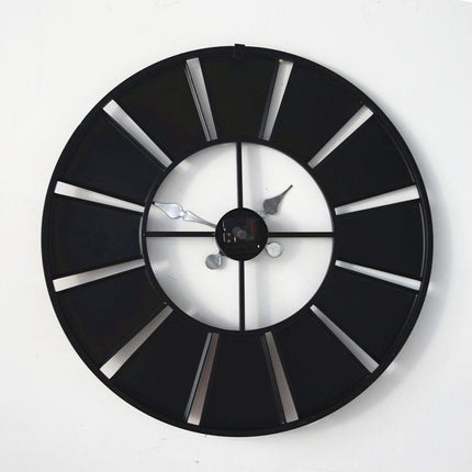 60cm Modern Multi-Coloured Round Metal Wall Clock Large Decorative Home Office