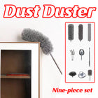 9pcs Dusters for Cleaning High Ceiling Fan Microfiber Duster with Extension