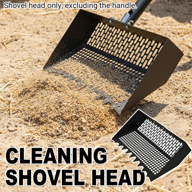 Chicken Coop Cleaning Shovel Head Metal Litter Scoop Sifter Garden Tool