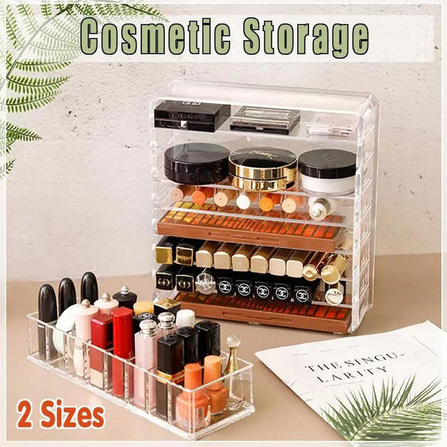 Clear Acrylic Cosmetic Makeup Organiser Lipstick Organizer Box Jewellery Storage - Aimall