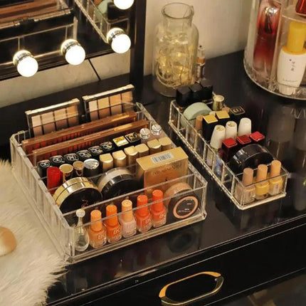Clear Acrylic Cosmetic Makeup Organiser Lipstick Organizer Box Jewellery Storage - Aimall