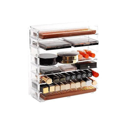 Clear Acrylic Cosmetic Makeup Organiser Lipstick Organizer Box Jewellery Storage - Aimall