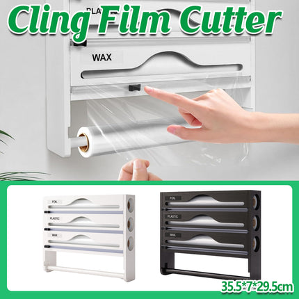Multi-Function Cling Film Cutter Dispenser Box for Cling Film Kitchen Paper Use