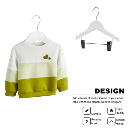 10PCS Quality Hanger Seamless Non-slip Clothes Bracing Storage Skirt Hangers