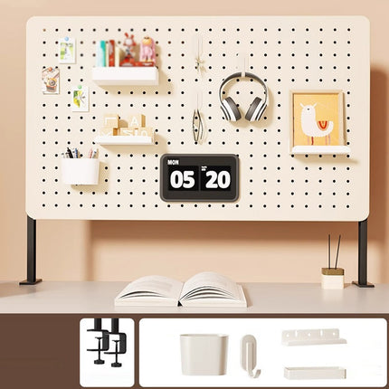 Desktop Pegboard Storage Shelf Wall Display Rack Organizer For Home Office Use