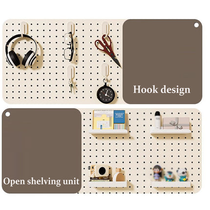 Desktop Pegboard Storage Shelf Wall Display Rack Organizer For Home Office Use