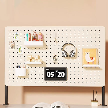 Desktop Pegboard Storage Shelf Wall Display Rack Organizer For Home Office Use