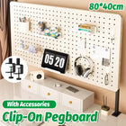 Desktop Pegboard Storage Shelf Wall Display Rack Organizer For Home Office Use