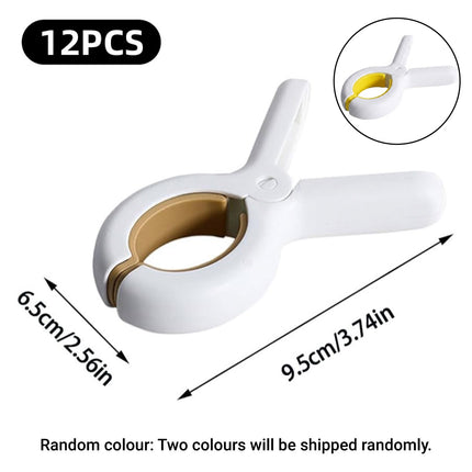 12 Pieces of Plastic Clothes Drying Clips Bed Sheet Clips Sock Clips Quilt Clips