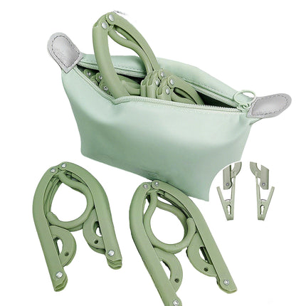 15PCS Portable Folding Travel Clothes Hanger Durable for Suit Jacket Blouse Use