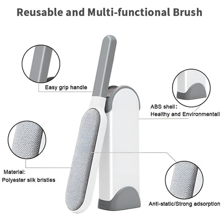 Pet Hair Remover Brush Reusable Static Lint Cleaner Clothes Carpet Sofa Bedding