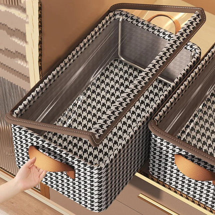 Foldable Clothes Storage Box Washable Wardrobe Organizer for Clothing and Linens