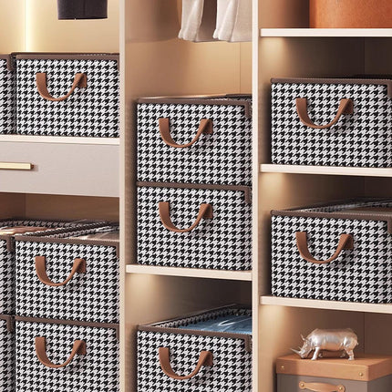 Foldable Clothes Storage Box Washable Wardrobe Organizer for Clothing and Linens
