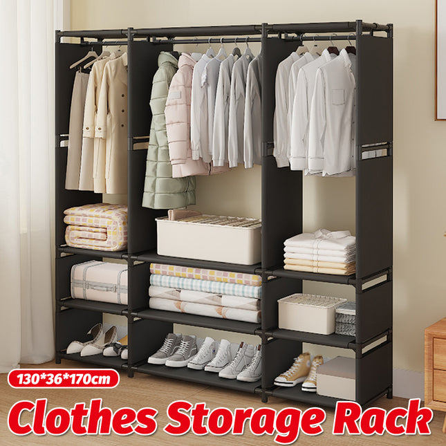 Home Simple Freestanding Multi-Functional Coat Rack Easy Assembly Durable