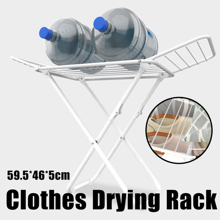 Floor Standing Clothes Drying Rack Laundry Foldable Indoor Garment Drying Rack
