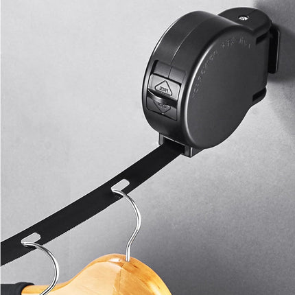 Retractable Invisible Clothesline Belt Hanger No Drill Adjustable Space Saving