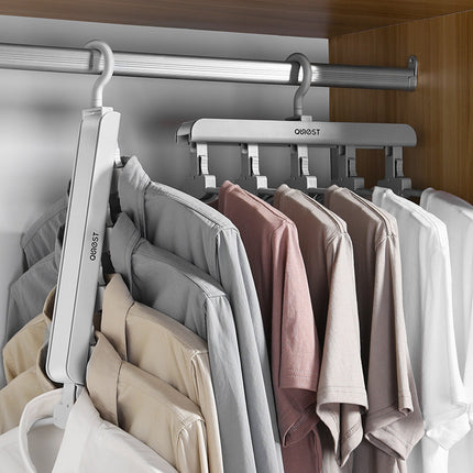 Foldable Multi Function Clothes Hanger Space Saving Non Slip For Coats Shirts
