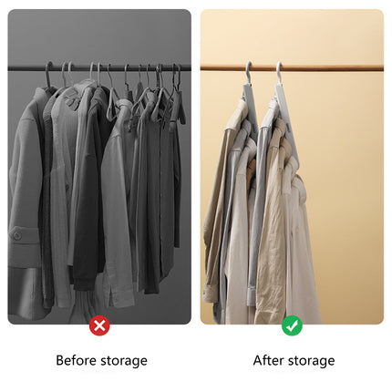 Foldable Multi Function Clothes Hanger Space Saving Non Slip For Coats Shirts