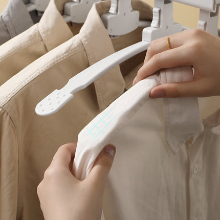 Foldable Multi Function Clothes Hanger Space Saving Non Slip For Coats Shirts