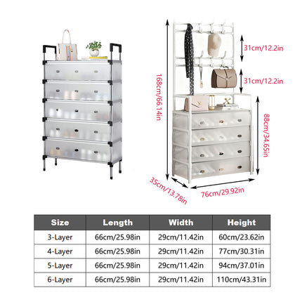 Multifunctional Dustproof Shoe Rack For Entryway Hallway Bedroom Space Saving