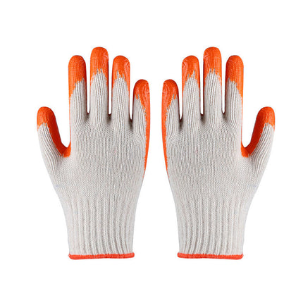 12 Pairs Latex Coated Work Gloves Anti Slip for Warehouse Labour Garden Use