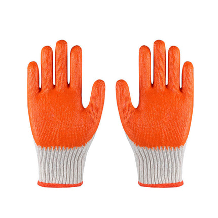 12 Pairs Latex Coated Work Gloves Anti Slip for Warehouse Labour Garden Use
