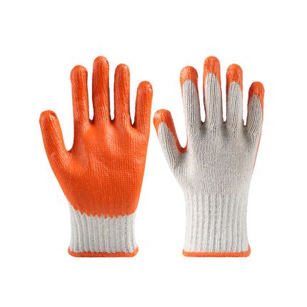 12 Pairs Latex Coated Work Gloves Anti Slip for Warehouse Labour Garden Use