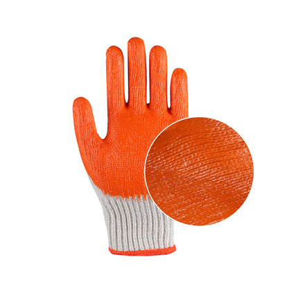 12 Pairs Latex Coated Work Gloves Anti Slip for Warehouse Labour Garden Use